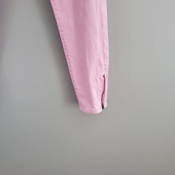 Lilly Pulitzer Pink Worth Skinny Mini Zip Jeans 2 - Picture 5 of 10